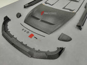DRY CARBON BODY KIT for BENTLEY CONTINENTAL GT GTC COUPE CONVERTIBLE 2024+ FORZA PERFORMANCE custom fit Mansory Style

Set includes:
Front Lip
Front Bumper Canards
Front Bumper Air Intake Trims
Front Bumper Grille
Hood Bonnet
Side Mirror Covers
Side Strips
Side Skirts
C-Pillar Panel
Roof Spoiler
Decklid Spoiler
Ducktail Spoiler
Rear Diffuser

Material: Dry Carbon

NOTE: Professional installation is required.