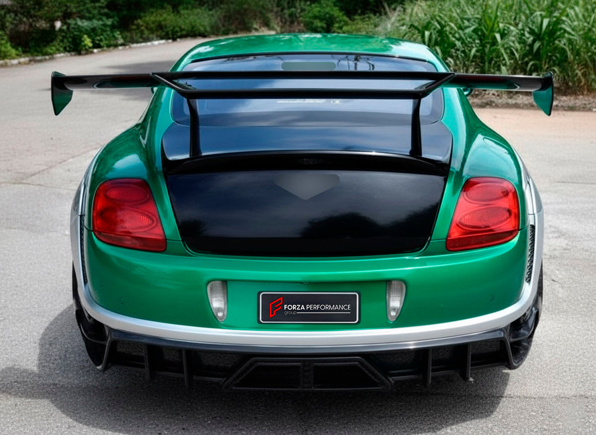 CARBON BODY KIT for Bentley Continental GT II 2011 - 2018
Set includes:

Front Bumper
Hood Bonnet
Front Fenders
Door Panels
Side Skirts
Rear Wing Spoiler
Ducktail Spoiler
Rear Bumper
Rear Diffuser
Material: Carbon

NOTE: Professional installation is required.

