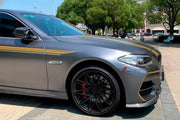 CARBON BODY KIT for BMW 5 SERIES VI F10 F18 2009 - 2017
Set includes:

Front Bumper
Front Bumper Fins
Front Lip
Side Skirts
Ducktail Spoiler
Rear Diffuser
Rear Bumper
Material: Carbon

NOTE: Professional installation is required.