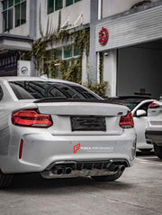 CARBON BODY KIT for BMW M2 F87 2017 - 2021  Set includes:  Front Lip Front Grille Side Mirrors Side Skirts Top Aerial Rear Diffuser Rear Spoiler