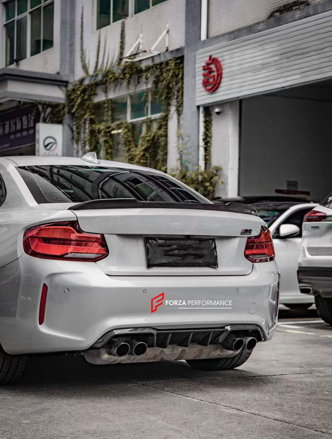 CARBON BODY KIT for BMW M2 F87 2017 - 2021  Set includes:  Front Lip Front Grille Side Mirrors Side Skirts Top Aerial Rear Diffuser Rear Spoiler