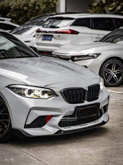 CARBON BODY KIT for BMW M2 F87 2017 - 2021  Set includes:  Front Lip Front Grille Side Mirrors Side Skirts Top Aerial Rear Diffuser Rear Spoiler