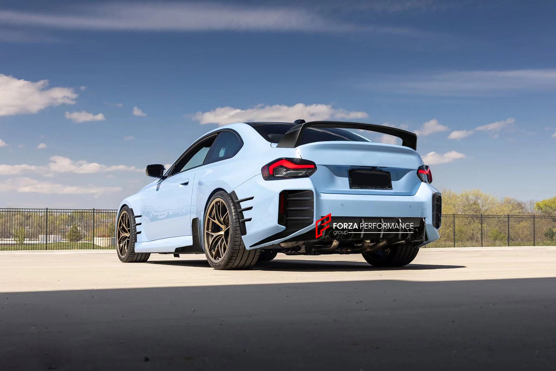 CARBON BODY KIT FOR BMW M2/M2C G87  Set includes:  Front Lip Front Vent Covers Front Canards Rear Diffuser Rear Spoiler Rear Canards Skit plate Side Skirts  Side Canards Mirror Covers
