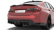 CARBON BODY KIT for BMW M3 G80 G81 2020+
Set includes:

Front Lip
Front Bumper Fins
Front Fender Vents
Side Skirts
Roof Spoiler
Ducktail Spoiler
Rear Diffuser
Material: Carbon

NOTE: Professional installation is required.