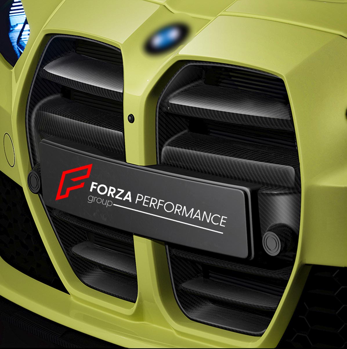 CARBON BODY KIT for BMW M3 G82 M4 G80 2021 - 2024 FORZA PERFORMANCE Custom fit Dry Carbon Achen Cybe Achencybe Design Style
Set includes:

Front Lip
Front Grille
Hood Bonnet Trim
Rear Diffuser
Rear Spoiler
Material: Carbon

NOTE: Professional installation is required.
