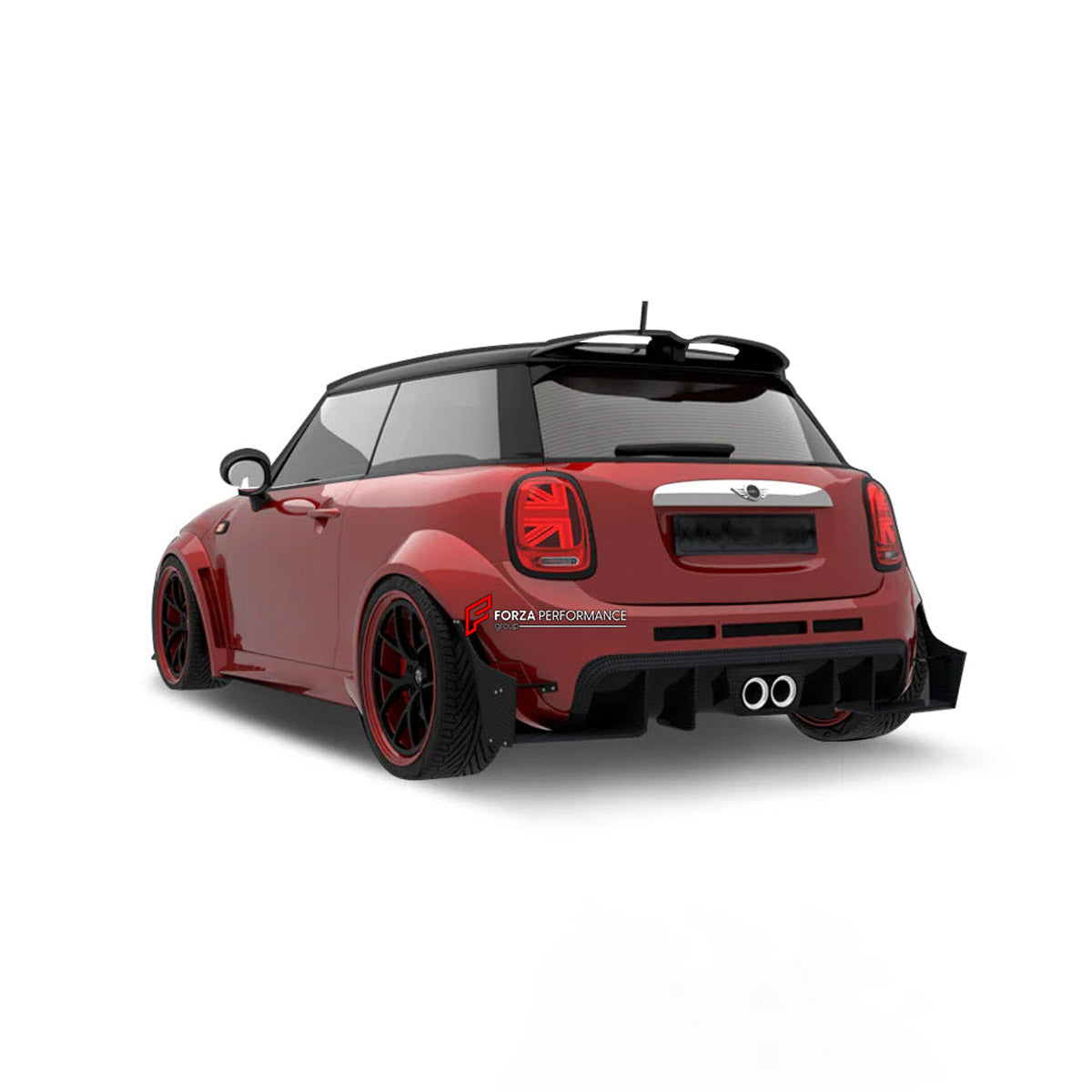 CARBON BODY KIT for BMW Mini Cooper III 2014 - 2021
Set includes:

Front Lip
Front Bumper Fins
Front Fenders
Side Skirts
Rear Fenders
Rear Diffuser
Rear Bumper
Material: Carbon

NOTE: Professional installation is required.