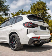 CARBON BODY KIT for BMW X3 G01 iX3 G08 M40i 30i XDRIVE 2021 - 2025 FORZA PERFORMANCE Custom fit Dry Carbon Achen Cybe Achencybe Design Style
Set includes:

Front Lip
Rear Diffuser (standard or extended design — your choice)
Roof Spoiler
Material: Carbon

NOTE: Professional installation is required.