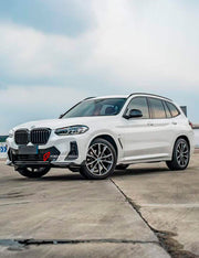 CARBON BODY KIT for BMW X3 G01 iX3 G08 M40i 30i XDRIVE 2021 - 2025 FORZA PERFORMANCE Custom fit Dry Carbon Achen Cybe Achencybe Design Style
Set includes:

Front Lip
Rear Diffuser (standard or extended design — your choice)
Roof Spoiler
Material: Carbon

NOTE: Professional installation is required.