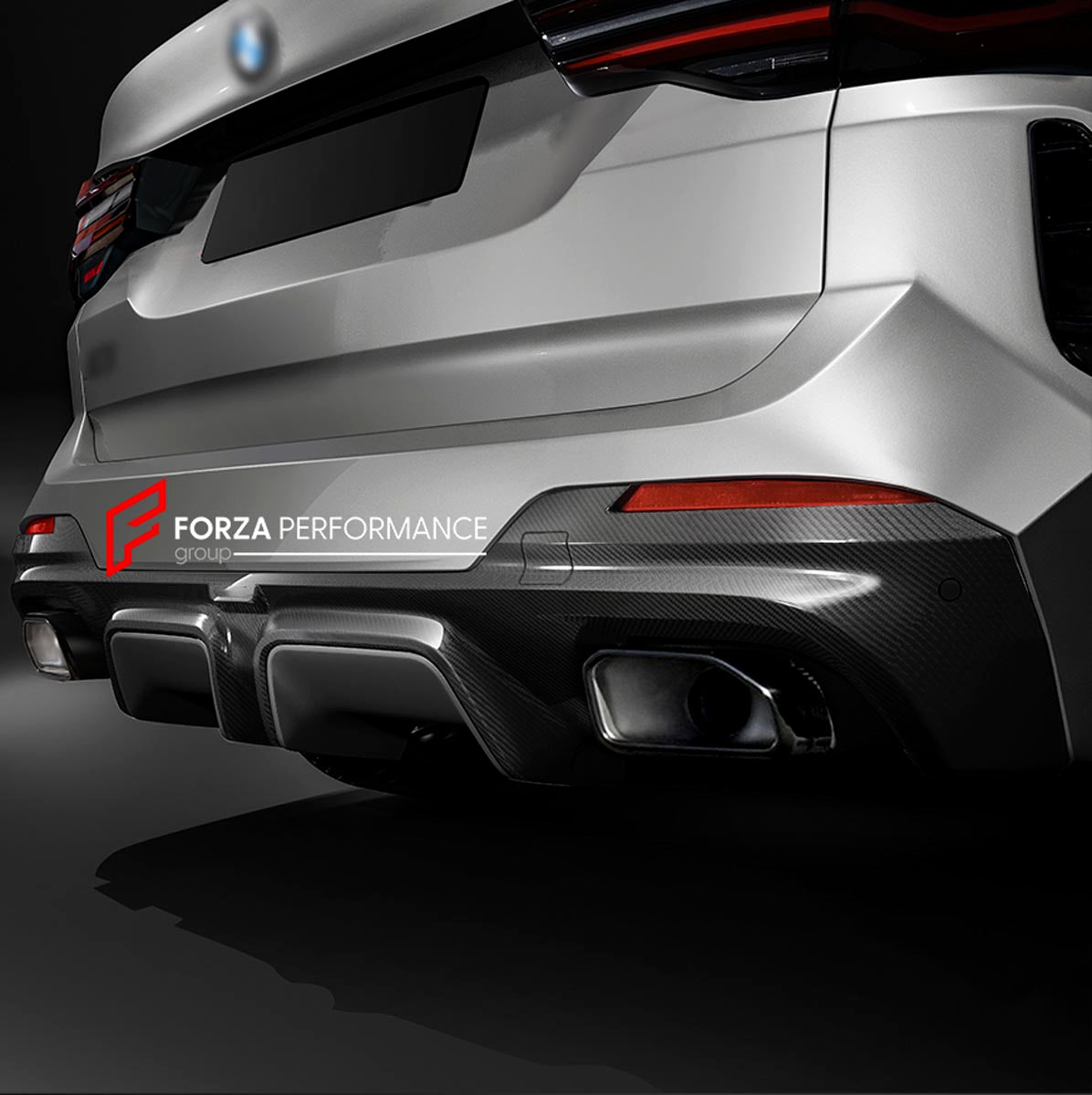 CARBON BODY KIT for BMW X3 G01 iX3 G08 M40i 30i XDRIVE 2021 - 2025 FORZA PERFORMANCE Custom fit Dry Carbon Achen Cybe Achencybe Design Style
Set includes:

Front Lip
Rear Diffuser (standard or extended design — your choice)
Roof Spoiler
Material: Carbon

NOTE: Professional installation is required.