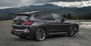 CARBON BODY KIT for BMW X3 G01 iX3 G08 M40i 30i XDRIVE 2021 - 2025 FORZA PERFORMANCE Custom fit Dry Carbon Achen Cybe Achencybe Design Style
Set includes:

Front Lip
Rear Diffuser (standard or extended design — your choice)
Roof Spoiler
Material: Carbon

NOTE: Professional installation is required.