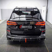 CARBON BODY KIT for BMW X5 G05 2018 - 2023

Set includes:
Front Lip
Front Bumper Canards
Hood Bonnet
Side Skirts
Roof Spoiler
Ducktail Spoiler
Rear Diffuser

Material: Carbon

NOTE: Professional installation is required.