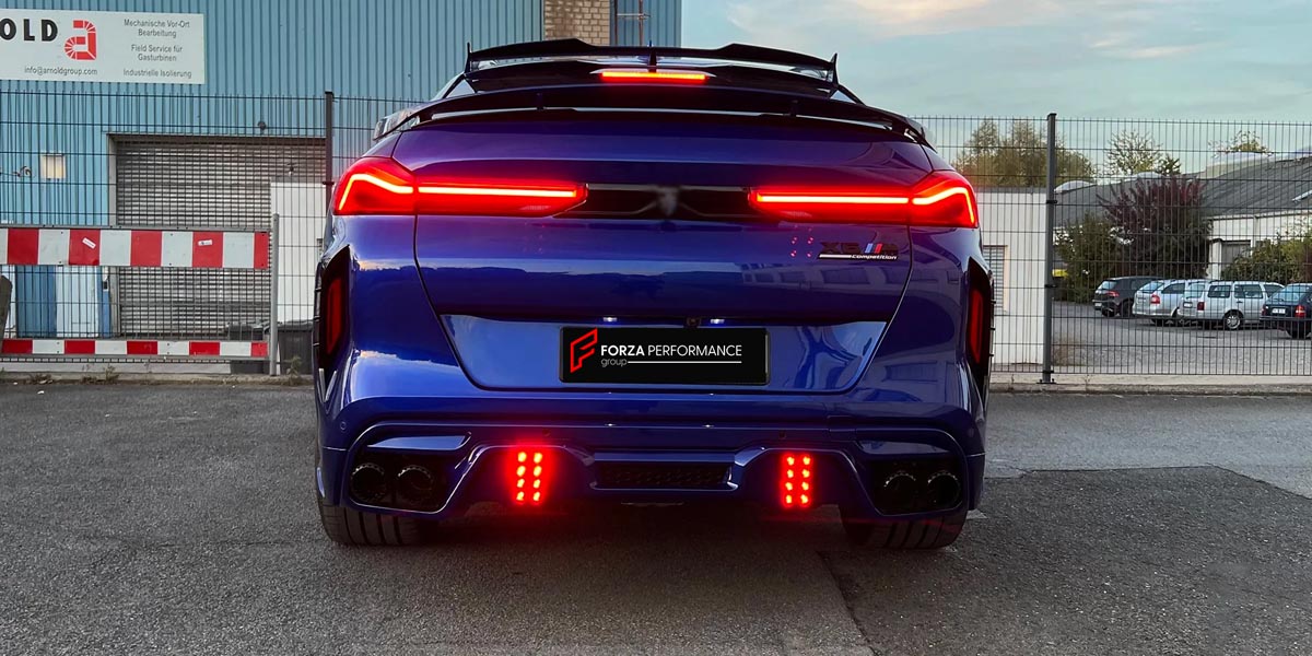 CARBON BODY KIT for BMW X6M F96 2020+

Set includes:

Front Lip

Side Skirts
Wing Spoiler
Rear Diffuser Assembly

Material: Carbon

NOTE: Professional installation is required