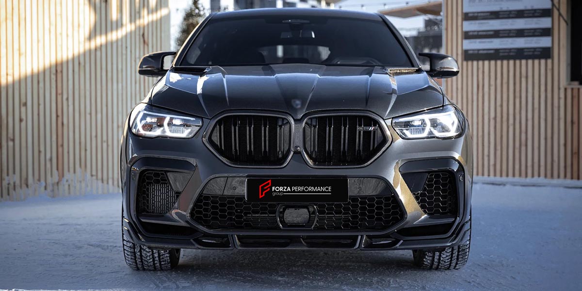 CARBON BODY KIT for BMW X6M F96 2020+

Set includes:

Front Lip

Side Skirts
Wing Spoiler
Rear Diffuser Assembly

Material: Carbon

NOTE: Professional installation is required
