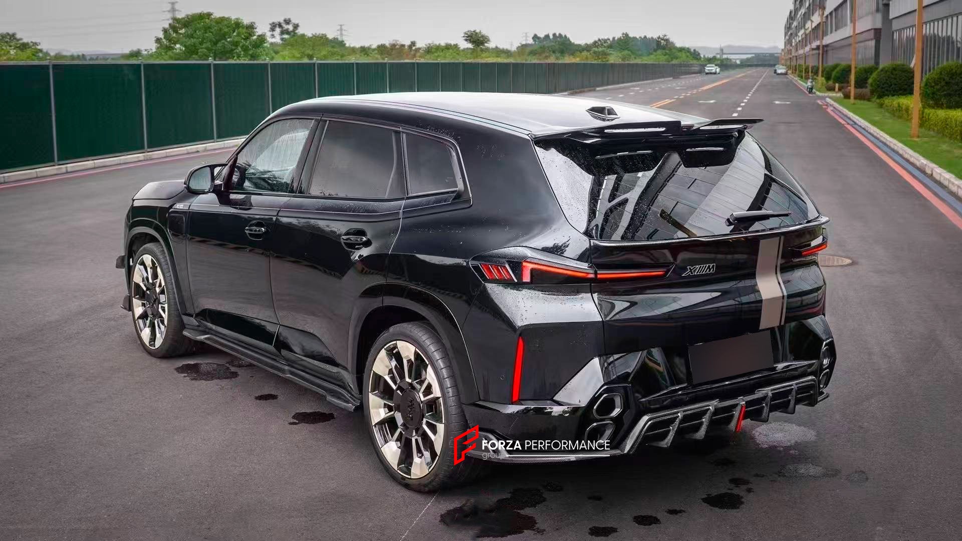 CARBON BODY KIT for BMW XM G09 2023+

Set includes:

Front Lip

Front Canards

Side Skirts
Rear Middle Spoiler
Roof Spoiler

Rear Diffuser


Material: Carbon Fiber

Note: Professional installation is required.