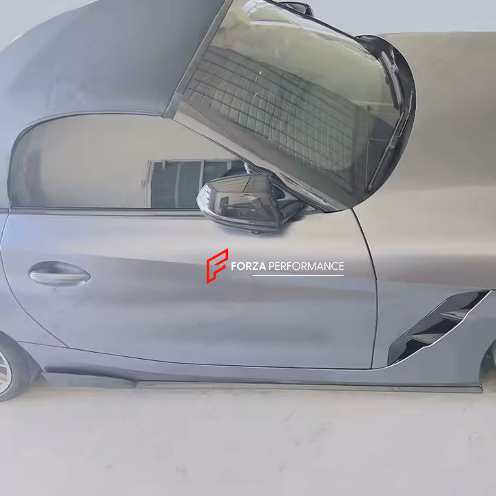 CARBON BODY KIT for BMW Z4 G29 2018 - 2022

Set includes:

Front Lip
Side Skirts

Rear Spoiler
Rear Diffuser

Material: Carbon Fiber

Note: Professional installation is required.