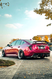 CARBON BODY KIT for CADILLAC CT5 V 2019 - 2024

Set includes:

Front Lip
Front Bumper Assembly

Hood / Bonnet

Side Skirts

Rear Spoiler ( 2 options )
Rear Bumper
Rear Diffuser

Material: Wet Carbon with Fiberglass

NOTE: Professional installation is required.

Why “Contact Us for Pricing”?

We don’t display fixed prices because our goal is to offer you the most competitive deal possible. Product costs often decrease over time, and by requesting a quote, you’ll receive our most up-to-date price on market.

