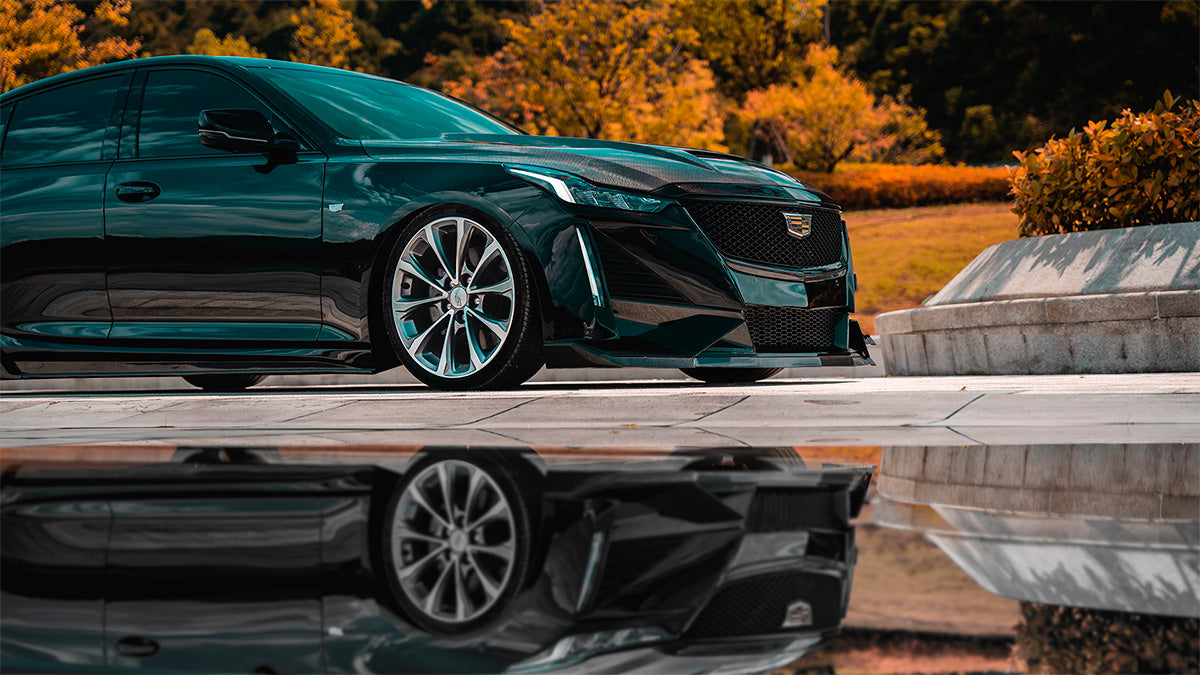 CARBON BODY KIT for CADILLAC CT5 V 2019 - 2024

Set includes:

Front Lip
Front Bumper Assembly

Hood / Bonnet

Side Skirts

Rear Spoiler ( 2 options )
Rear Bumper
Rear Diffuser

Material: Wet Carbon with Fiberglass

NOTE: Professional installation is required.

Why “Contact Us for Pricing”?

We don’t display fixed prices because our goal is to offer you the most competitive deal possible. Product costs often decrease over time, and by requesting a quote, you’ll receive our most up-to-date price on market.

