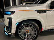 CARBON BODY KIT for CADILLAC ESCALADE V 2021 - 2024

Set includes:
Front Lip

Side Skirts
Mirror Covers
Fender Flares
Rear Diffuser


Material: Plastic

NOTE: Professional installation is required.

Why “Contact Us for Pricing”?

We don’t display fixed prices because our goal is to offer you the most competitive deal possible. Product costs often decrease over time, and by requesting a quote, you’ll receive our most up-to-date price on market.

SECURED PAYMENT METHODS&nbsp;
PayPal (+4.4% fee)
Visa / Masterc