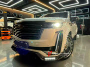 CARBON BODY KIT for CADILLAC ESCALADE V 2021 - 2024

Set includes:
Front Lip

Side Skirts
Mirror Covers
Fender Flares
Rear Diffuser


Material: Plastic

NOTE: Professional installation is required.

Why “Contact Us for Pricing”?

We don’t display fixed prices because our goal is to offer you the most competitive deal possible. Product costs often decrease over time, and by requesting a quote, you’ll receive our most up-to-date price on market.

SECURED PAYMENT METHODS&nbsp;
PayPal (+4.4% fee)
Visa / Masterc