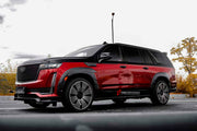CARBON BODY KIT for Cadillac Escalade V 2021 - 2024
Set includes:

Front Lip
Front Fenders
Side Skirts
Rear Fenders
Rear Diffuser
Material: Carbon

NOTE: Professional installation is required.