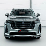 CARBON BODY KIT for Cadillac Escalade V 2021 - 2024
Set includes:

Front Lip
Front Fenders
Side Skirts
Rear Fenders
Rear Diffuser
Material: Carbon

NOTE: Professional installation is required.