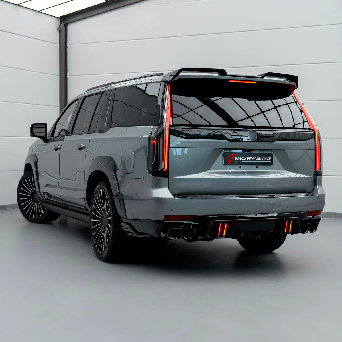 CARBON BODY KIT for Cadillac Escalade V 2021 - 2024
Set includes:

Front Lip
Front Fenders
Side Skirts
Rear Fenders
Rear Diffuser
Material: Carbon

NOTE: Professional installation is required.