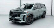 CARBON BODY KIT for Cadillac Escalade V 2021 - 2024
Set includes:

Front Lip
Front Fenders
Side Skirts
Rear Fenders
Rear Diffuser
Material: Carbon

NOTE: Professional installation is required.