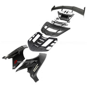 CARBON BODY KIT for Chevrolet Corvette C8 Z06 2020+
Set includes:

Front Lip
Hood Bonnet
Engine Cover
Engine Cover Lid
Rear Spoiler Wing
Rear Fenders
Rear Bumper Assembly
Rear Diffuser
Material: Carbon

NOTE: Professional installation is required.