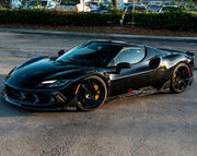 CARBON BODY KIT for FERRARI 296 GTB 2022+ FORZA PERFORMANCE custom fit Mansory
Set includes:

Front Fenders
Front Fender Vents
Front Fenders Emblem Logo
Side Skirts
Rear Fenders Vents
Material: Carbon

NOTE: Professional installation is required.