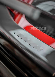 CARBON BODY KIT for FERRARI 296 GTB/GTS  Set includes: Front Lip Front Bumper Air Vent Covers Hood Panel Trim Fender Vents Side Skirts Side Air Vent Covers Engine Cover Rear Spoiler Rear Diffuser