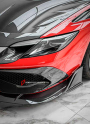 CARBON BODY KIT for FERRARI 296 GTB/GTS  Set includes: Front Lip Front Bumper Air Vent Covers Hood Panel Trim Fender Vents Side Skirts Side Air Vent Covers Engine Cover Rear Spoiler Rear Diffuser