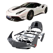 CARBON BODY KIT for FERRARI 488 GTB SPIDER 2015 - 2019

Set includes:

Front Lip
Front Bumper
Hood / Bonnet
Side Skirts
Rear Quarter Rocker Panel Side Skirt
Rear Spoiler
Rear Bumper
Rear Diffuser

Material: Fiberglass with Carbon fiber

NOTE: Professional installation is required. 