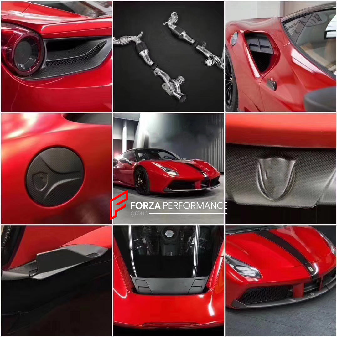 Dry Carbon Fiber C-style Body Kit Ferrari 488 GTB 2015-2020 Capristo style