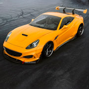 CARBON BODY KIT for Ferrari California 2008 - 2014
Set includes:

Front Bumper
Front Lip
Hood Bonnet
Front Fenders
Mirror Covers
Side Skirts
Rear Fenders
Rear Diffuser
Rear Bumper
Rear Spoiler
Material: Carbon

NOTE: Professional installation is required.