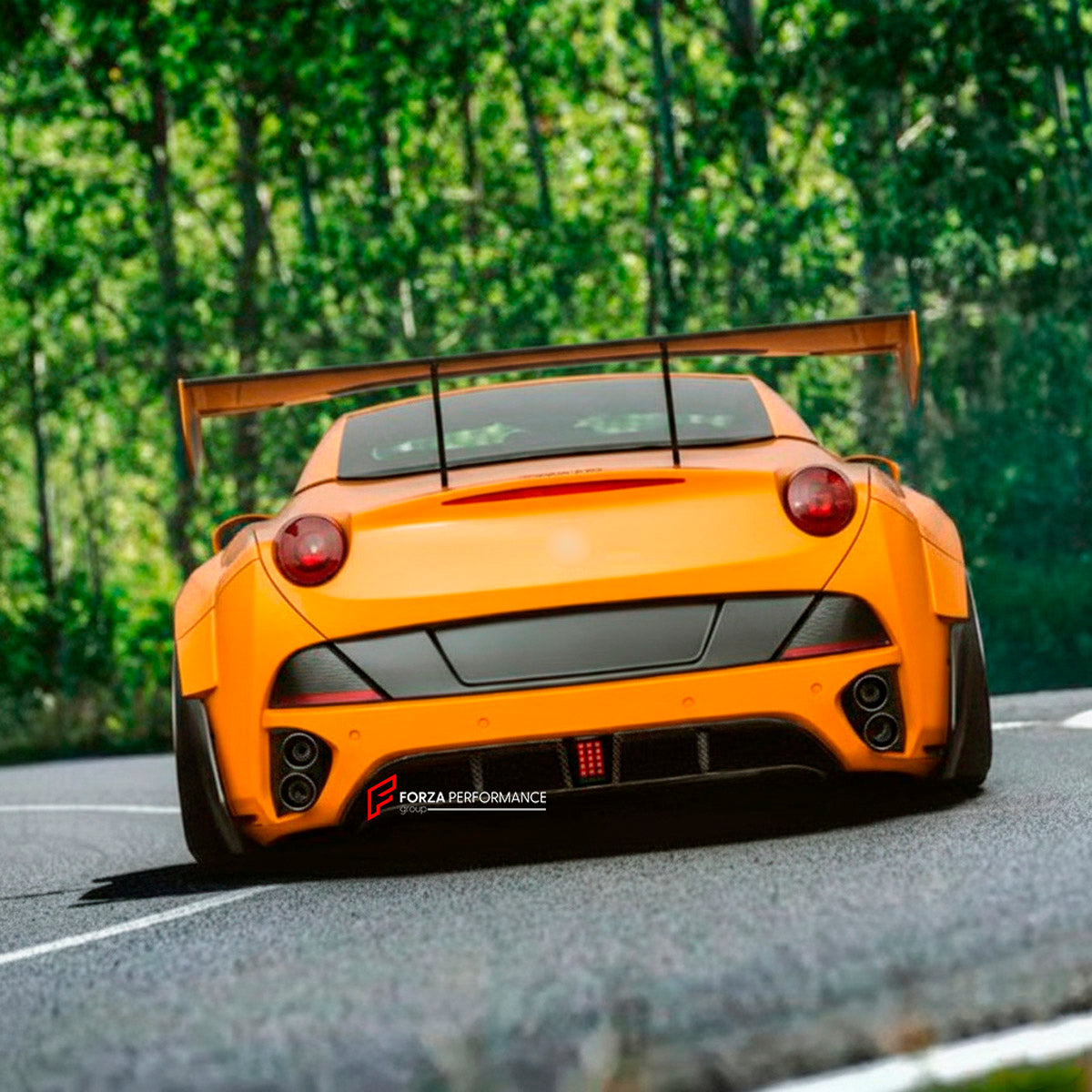 CARBON BODY KIT for Ferrari California 2008 - 2014
Set includes:

Front Bumper
Front Lip
Hood Bonnet
Front Fenders
Mirror Covers
Side Skirts
Rear Fenders
Rear Diffuser
Rear Bumper
Rear Spoiler
Material: Carbon

NOTE: Professional installation is required.