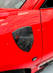 CARBON BODY KIT for Ferrari F8 2019 - 2022
Set includes:

Front Lip
Front Bumper Assembly
Side Skirts
Ducktail Spoiler
Rear Bumper Assembly
Rear Diffuser
Material: Carbon

NOTE: Professional installation is required.