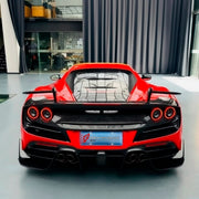 CARBON BODY KIT for Ferrari F8 2019 - 2022
Set includes:

Front Lip
Front Bumper Assembly
Side Skirts
Ducktail Spoiler
Rear Bumper Assembly
Rear Diffuser
Material: Carbon

NOTE: Professional installation is required.