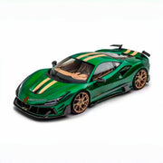 CARBON BODY KIT for Ferrari F8 2019 - 2022
Set includes:

Front Lip
Front Bumper Assembly
Side Skirts
Ducktail Spoiler
Rear Bumper Assembly
Rear Diffuser
Material: Carbon

NOTE: Professional installation is required.