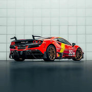 CARBON BODY KIT for Ferrari F8 2019 - 2022
Set includes:

Front Lip
Front Bumper Assembly
Side Skirts
Ducktail Spoiler
Rear Bumper Assembly
Rear Diffuser
Material: Carbon

NOTE: Professional installation is required.