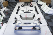 CARBON BODY KIT for FERRARI ROMA

Set includes:

Front Bumper
Front Grille
Hood / Bonnet
Side Mirror Covers
Side Trims
Side Skirts
Trunk Panel
Rear Spoiler

Rear Diffuser

Material: Carbon Fiber

Note: Professional installation is required.