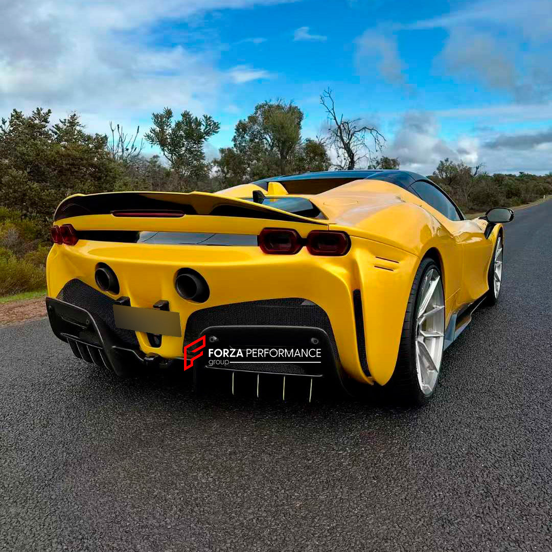 CARBON BODY KIT for FERRARI SF90 SPIDER

Set includes:


Front Lip
Hood Air Vent Trims
Fender Air Vent Trims
Side Skirts
Side Mirror Covers
Rear Spoiler
Rear Diffuser

Material: Carbon

NOTE: Professional installation is required.

Why “Contact Us for Pricing”?
