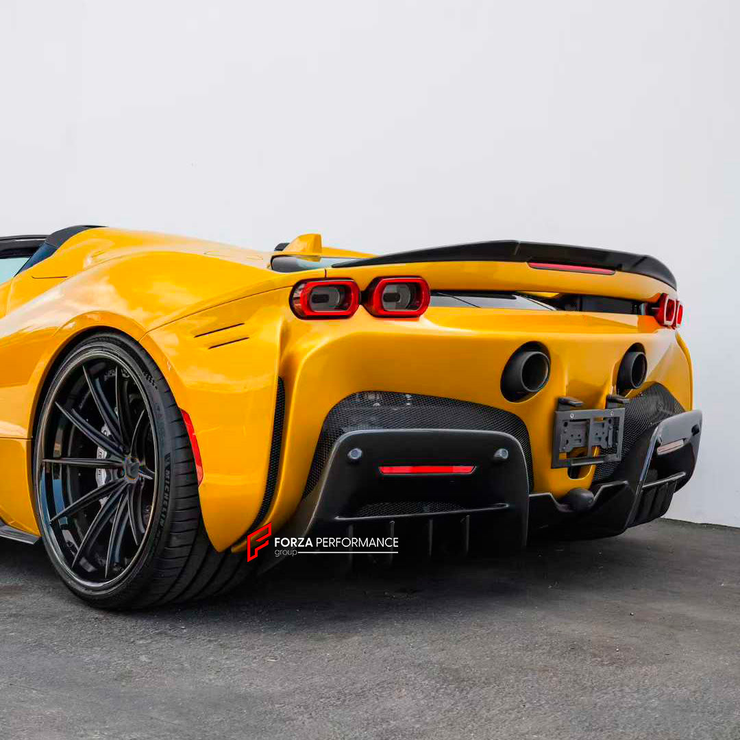 CARBON BODY KIT for FERRARI SF90 SPIDER

Set includes:


Front Lip
Hood Air Vent Trims
Fender Air Vent Trims
Side Skirts
Side Mirror Covers
Rear Spoiler
Rear Diffuser

Material: Carbon

NOTE: Professional installation is required.

Why “Contact Us for Pricing”?
