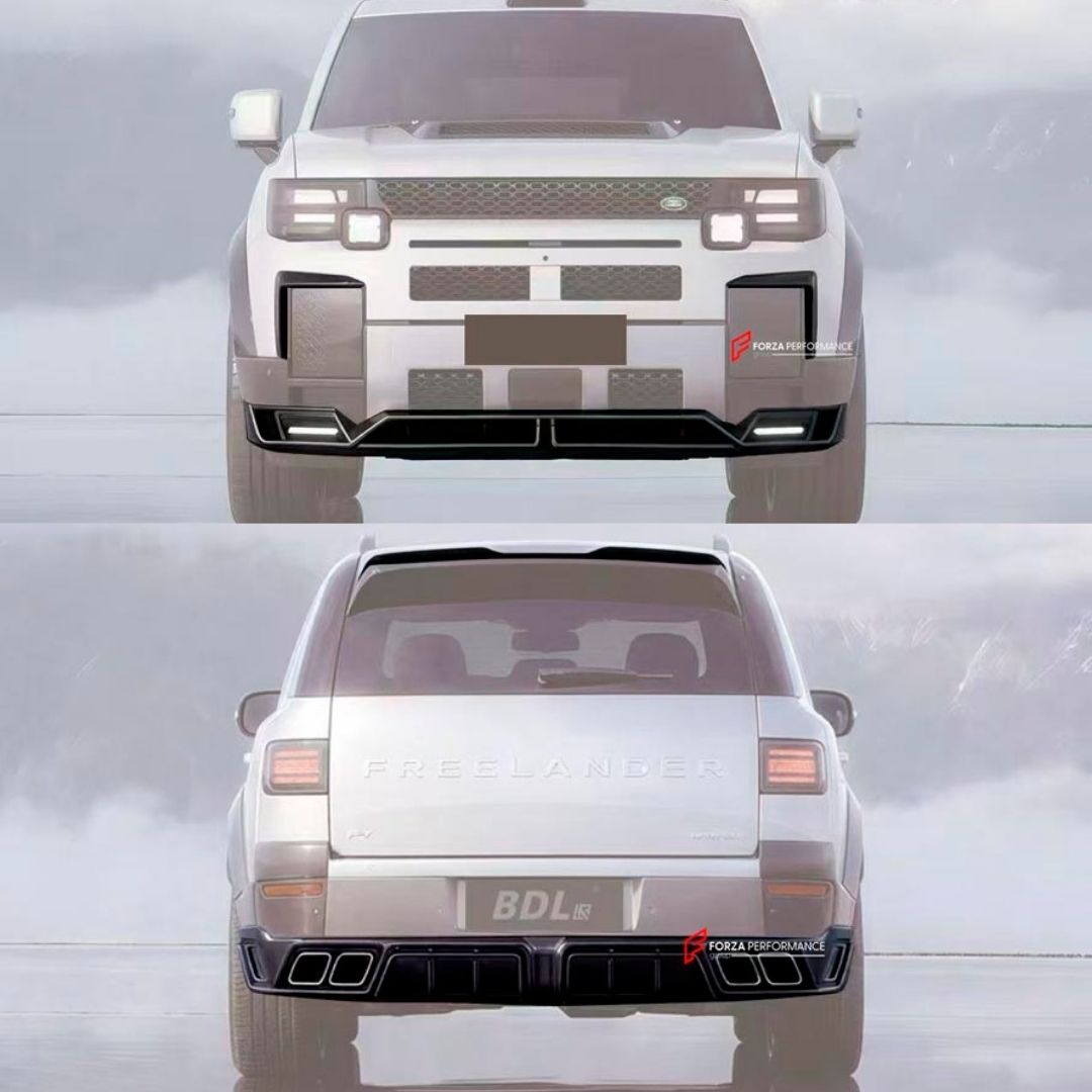CARBON BODY KIT for FREELANDER 8 E0V 2026+
Set includes:

Front Lip
Front Bumper Canards
Rear Diffuser
Roof Spoiler
Material: Carbon

NOTE: Professional installation is required.