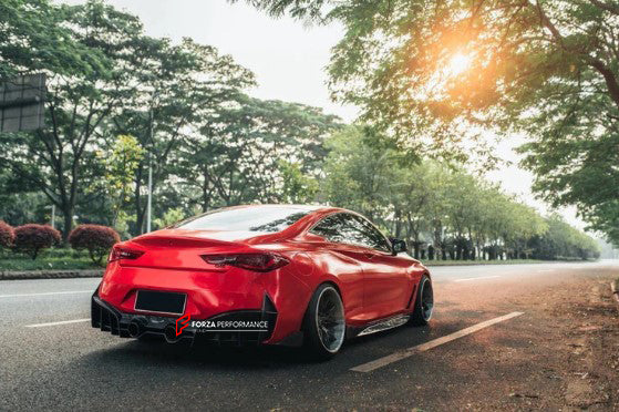 Q60 Modification BODY KIT FOR INFINITI Q60 UPGRADE to BLACK S 2017 - 2022 – Forza ...