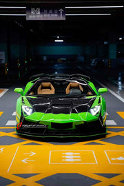 CARBON BODY KIT for LAMBORGHINI AVENTADOR LP700 2011 - 2016

Set includes:

Front Lip
Front Bumper
Hood / Bonnet
Front Fenders
Side Skirts
Rear Air Inlet Covers
Rear Fender Trims
Rear Wing Spoiler
Rear Diffuser

Material: Dry Carbon

NOTE: Professional installation is required