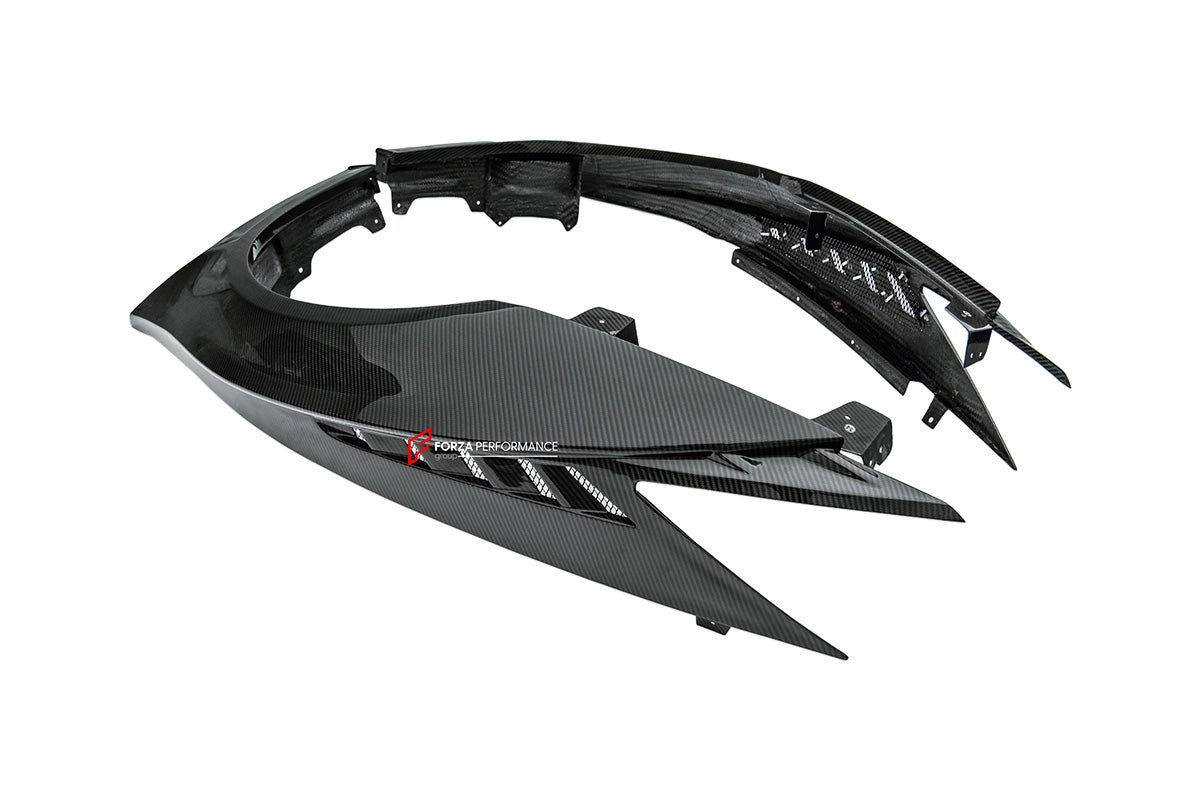 CARBON BODY KIT for LAMBORGHINI AVENTADOR LP700 2011 - 2016

Set includes:

Front Lip
Front Bumper
Hood / Bonnet
Front Fenders
Side Skirts
Rear Air Inlet Covers
Rear Fender Trims
Rear Wing Spoiler
Rear Diffuser

Material: Dry Carbon

NOTE: Professional installation is required