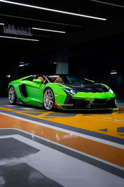 CARBON BODY KIT for LAMBORGHINI AVENTADOR LP700 2011 - 2016

Set includes:

Front Lip
Front Bumper
Hood / Bonnet
Front Fenders
Side Skirts
Rear Air Inlet Covers
Rear Fender Trims
Rear Wing Spoiler
Rear Diffuser

Material: Dry Carbon

NOTE: Professional installation is required