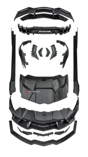CARBON BODY KIT for LAMBORGHINI AVENTADOR LP700 2011 - 2016

Set includes:

Front Lip
Front Bumper
Hood / Bonnet
Front Fenders
Side Skirts
Rear Air Inlet Covers
Rear Fender Trims
Rear Wing Spoiler
Rear Diffuser

Material: Dry Carbon

NOTE: Professional installation is required