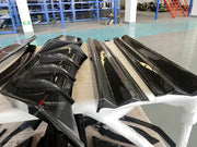 CARBON BODY KIT for Lamborghini Urus 2018+
Set includes:

Front Bumper
Front Bimper Fins
Front Lip
Hood Bonnet
Side Mirror Covers
Front Fenders
Front Fender Vents
Side Skirts
Rear Fenders
Roof Spoiler
Rear Spoiler Wing
Rear Bumper
Rear Diffuser
Material: Carbon

NOTE: Professional installation is required.