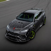 CARBON BODY KIT for Lamborghini Urus 2018+
Set includes:

Front Bumper
Front Bimper Fins
Front Lip
Hood Bonnet
Side Mirror Covers
Front Fenders
Front Fender Vents
Side Skirts
Rear Fenders
Roof Spoiler
Rear Spoiler Wing
Rear Bumper
Rear Diffuser
Material: Carbon

NOTE: Professional installation is required.